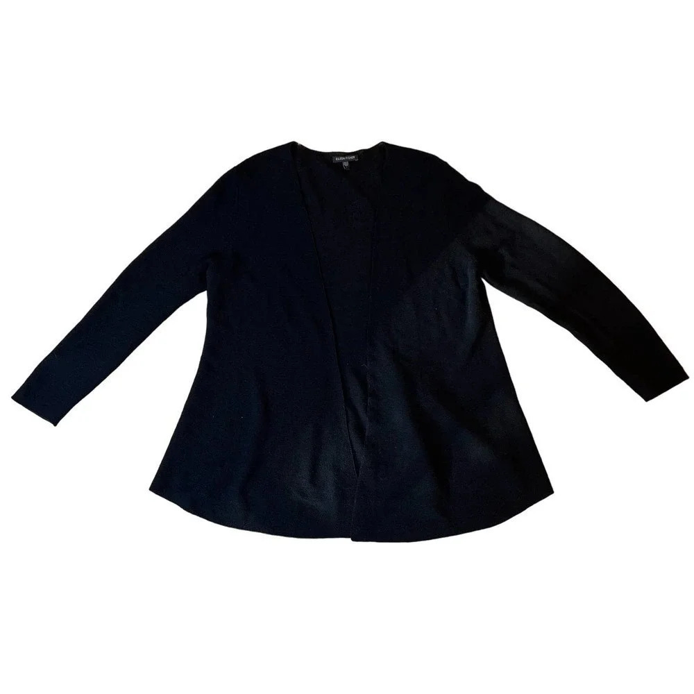Eileen Fisher open cardigan Wool